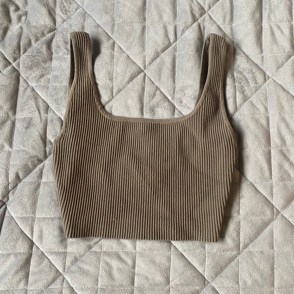 Babaton ribbed tank top